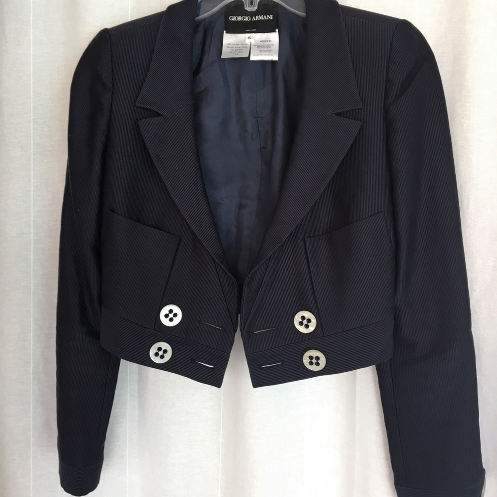 Giorgio Armani cropped blazer